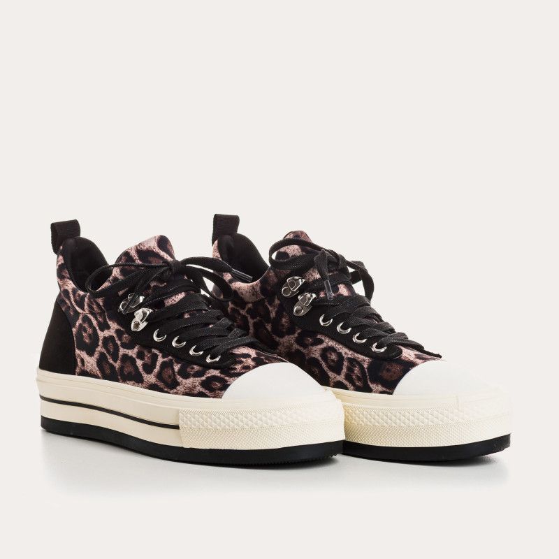 Reqins Baskets ICARE lépoard - Kasandrechaussures