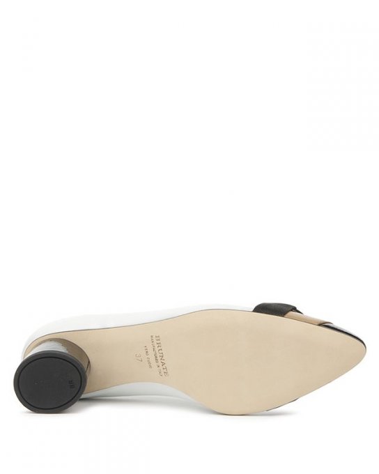 Brunate Escarpin Blanc/beige/noir