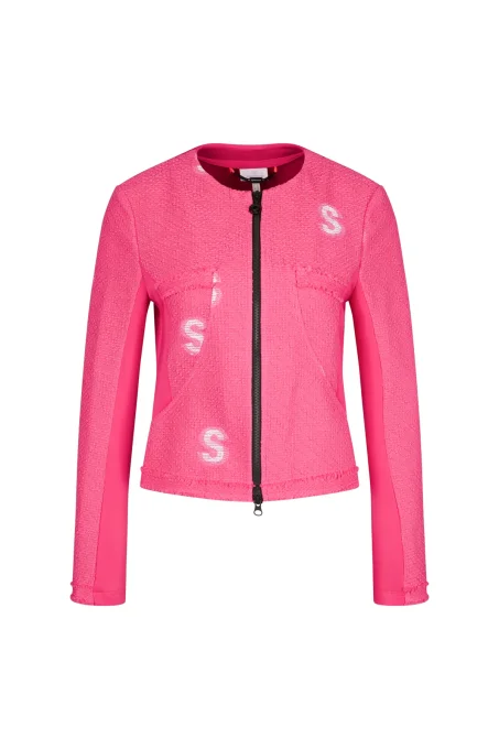 SPORTALM VESTE TWEED FUSHIA