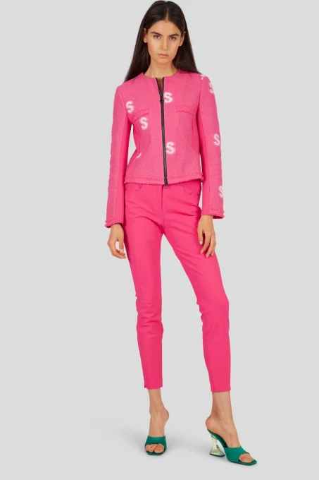 SPORTALM VESTE TWEED FUSHIA