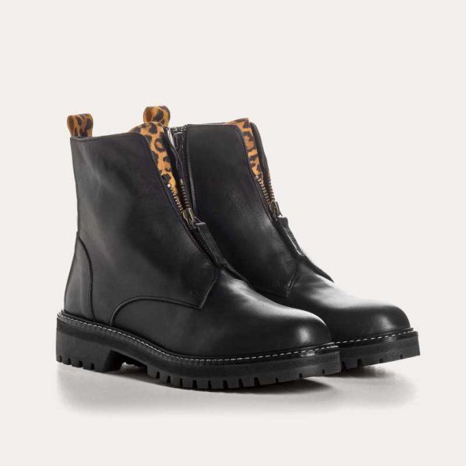 REQINS DICKSON CUIR /LEOPARD