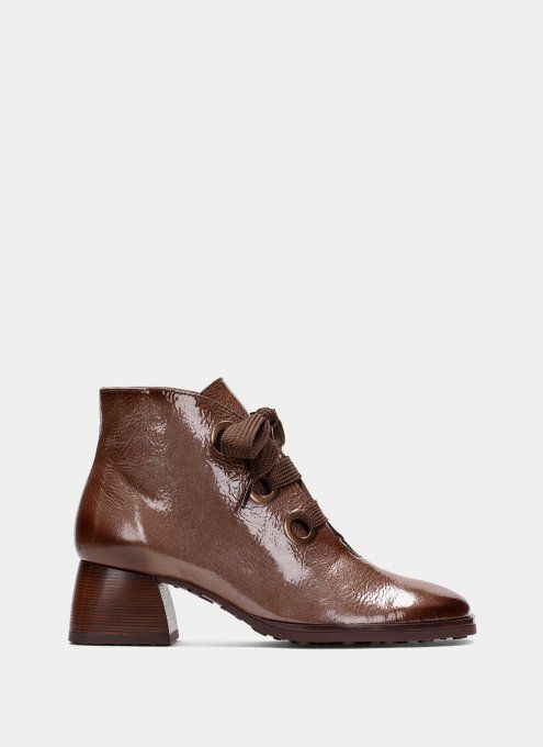 HISPANITAS BOTTINES VERNIS A LACETS