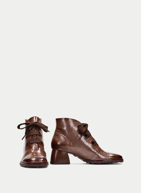 HISPANITAS BOTTINES VERNIS A LACETS
