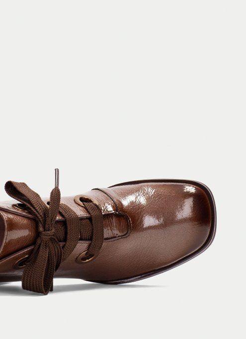 HISPANITAS BOTTINES VERNIS A LACETS