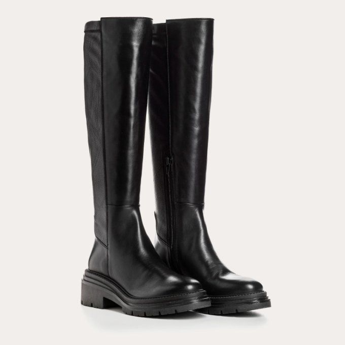 Reqins Bottes ELVIRA cuir noir