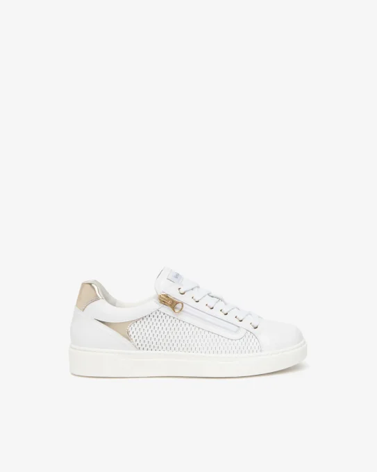 NERO GIARDINI Baskets cuir blanche