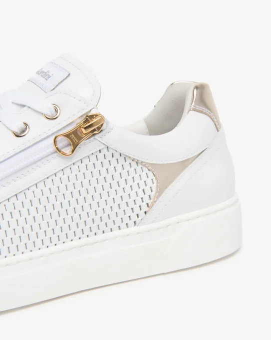 NERO GIARDINI Baskets cuir blanche