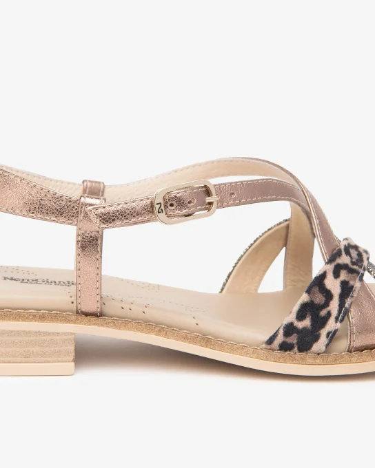 NERO GIARDINI Sandales cuir et matière technique