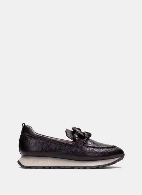 HISPANITAS MOCASSINS SPORT  NOIR