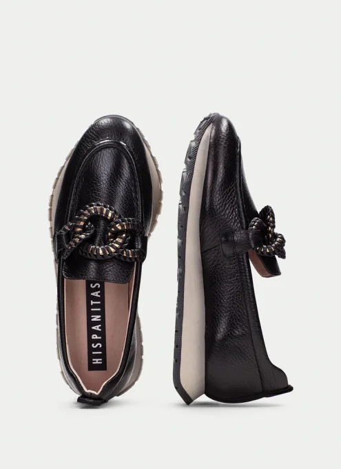 HISPANITAS MOCASSINS SPORT  NOIR