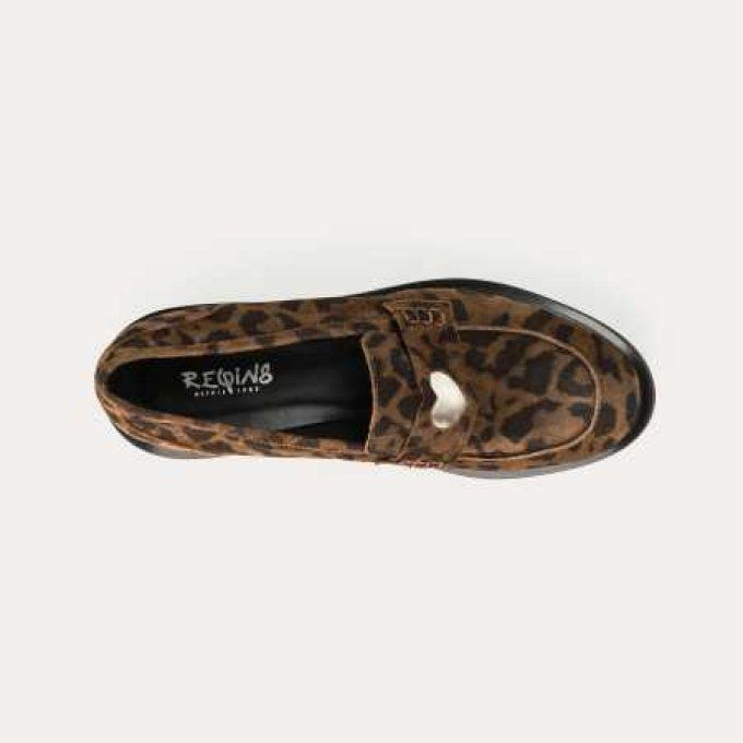 REQINS MOCASSIN JACK VELOURS VISON