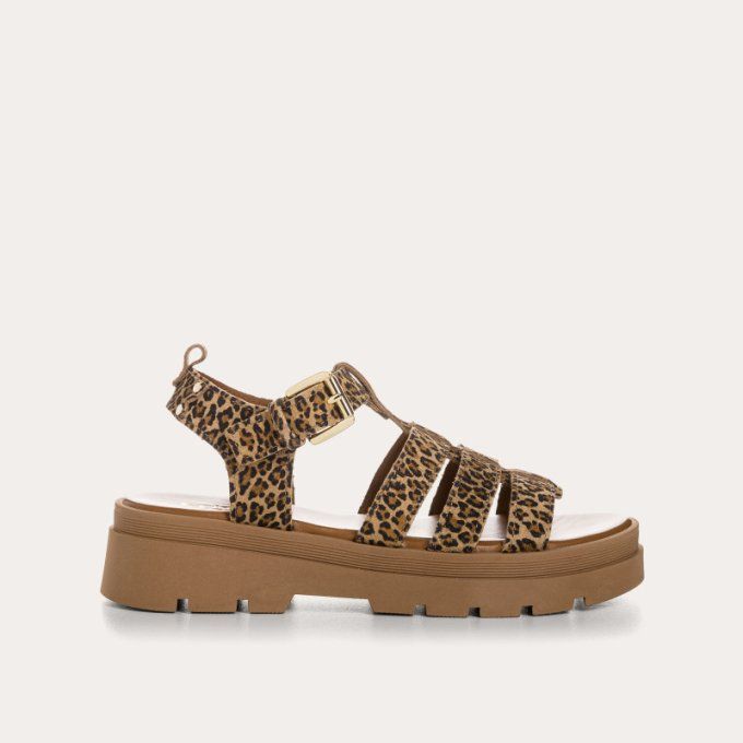 REQINS Sandales LOUXOR léopard