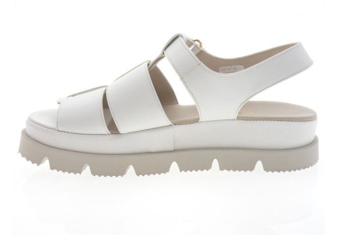 BRUNATE Sandales cuir blanc