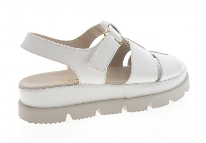 BRUNATE Sandales cuir blanc