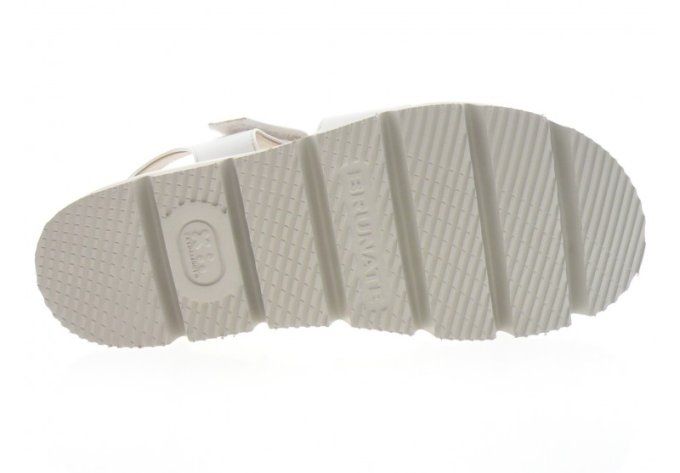 BRUNATE Sandales cuir blanc