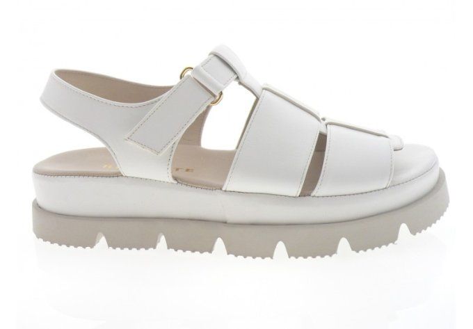 BRUNATE Sandales cuir blanc